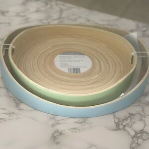 Crofton Bamboo Serving Tray Set of 2 Easy to Clean